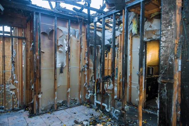 Professional Fire Damage Removal technician working in Fairfax, OH